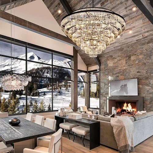 Large Crystal Chandelier