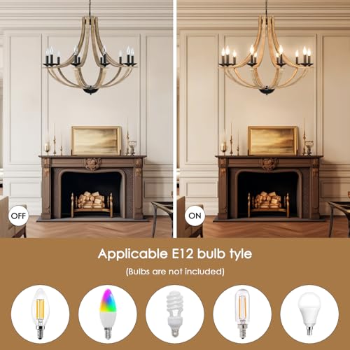 Farmhouse Chandeliers for Dining Room Light Fixture