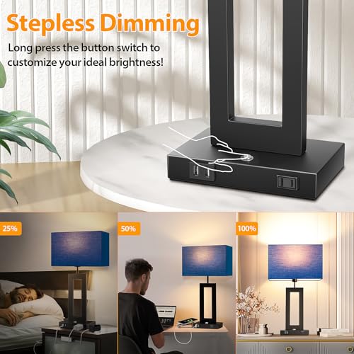 3 Color Temperatures Table Lamps for Bedrooms Set of 2 (2 Count)