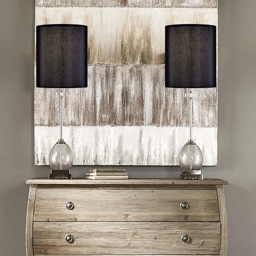 Small Drum Lamp Shades Black