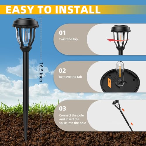 12 Pack Solar Lights Outdoor (12 Count)