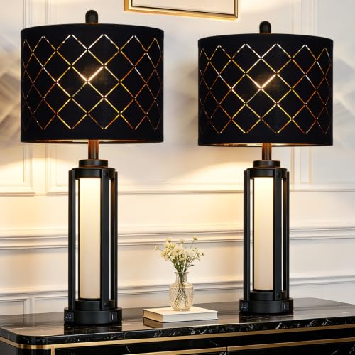 28" Tall Modern Table Lamps Set of 2 for Living Room Bedroom (2 Count)