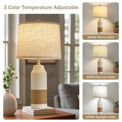 Rattan Table Lamps Set of 2 (2 Count)