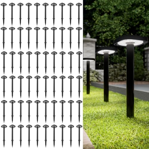 Sunco 60 Pack 2W LED Square Solar Pathway Walkway Driveway Backyard Patio Garden Outdoor Residential Super Bright Light (60 Count)