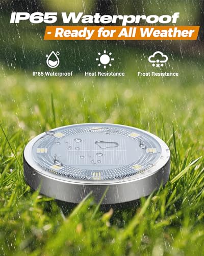 2 Pack Solar Lights Outdoor Waterproof (2 Count)