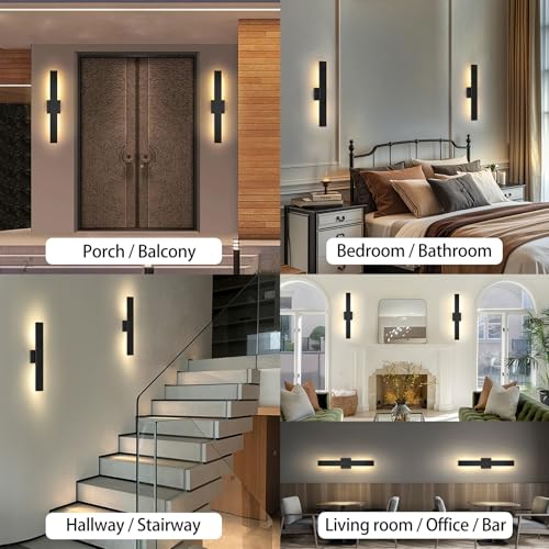 Aluminum Modern LED Wall sconces 2 Pack