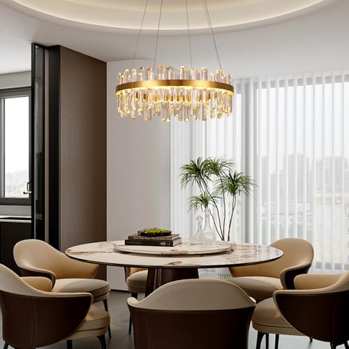 Modern Gold Crystal Led Chandelier