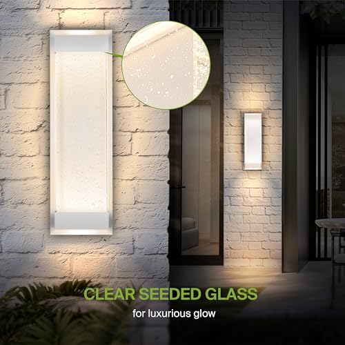 LED 18" Bubble Glass Wall Light Fixture