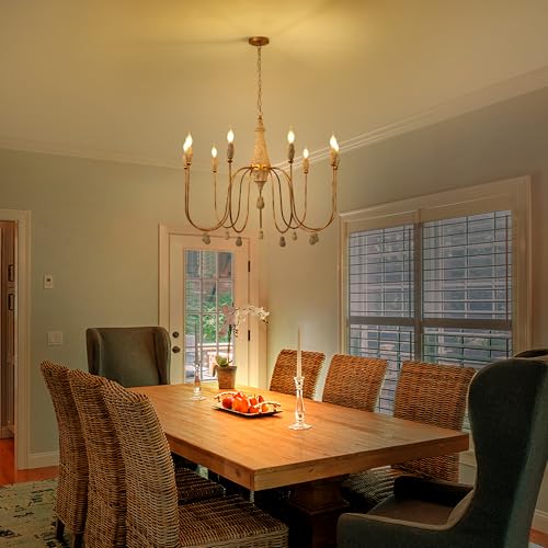 38.5" Large Farmhouse Chandeliers for Dining Room