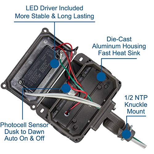 30W LED Flood Light Outdoor (2 Count)
