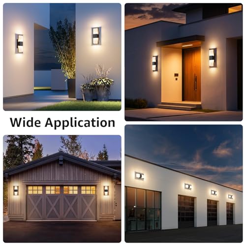 12.4 inches Outdoor Led Wall Light (2 Count)