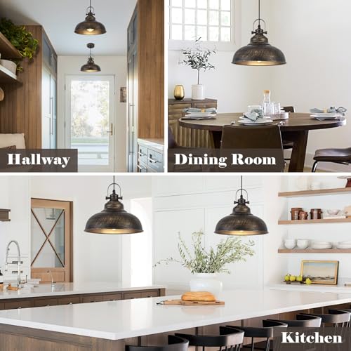 Gold Pendant Lights Kitchen Island (2 Count)