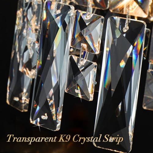 24" 8 Lights Luxury Crystal Chandeliers for Dining Room