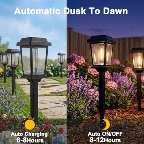 Solar Pathway Lights Outdoor 10 Pack (10 Count)