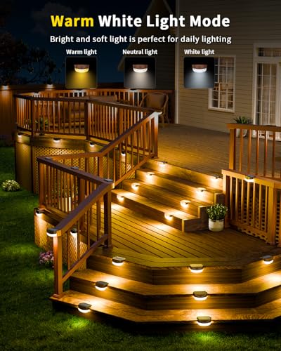 Solar Deck Lights Outdoor 16 Pack