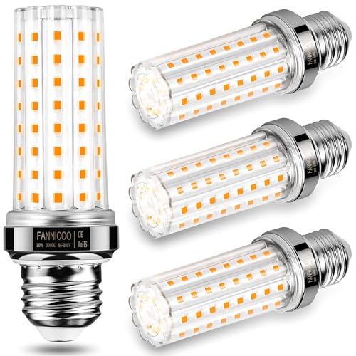LED Corn Light Bulb 150W Equivalent 2000 Lumen 3000K Warm White 20W E26 (4 Count)