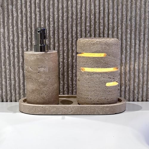 Marble Lamp Modern Pat Lamp Travertine Table Stone lamp Type