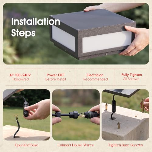 Outdoor Post Lights Hard Wired