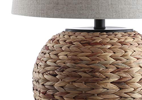 Alaro Table Lamp Woven Water Hyacinth Basket 24.5"
