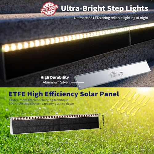 Solar Step Lights Outside (12 Count)