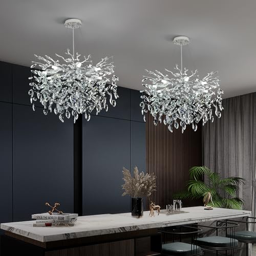 Tree Branch Chandelier Modern Crystal Pendant Light