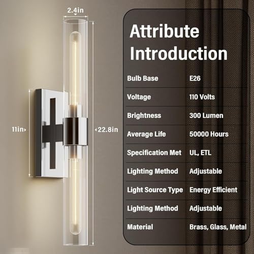 22.8" Sconces Wall Lighting