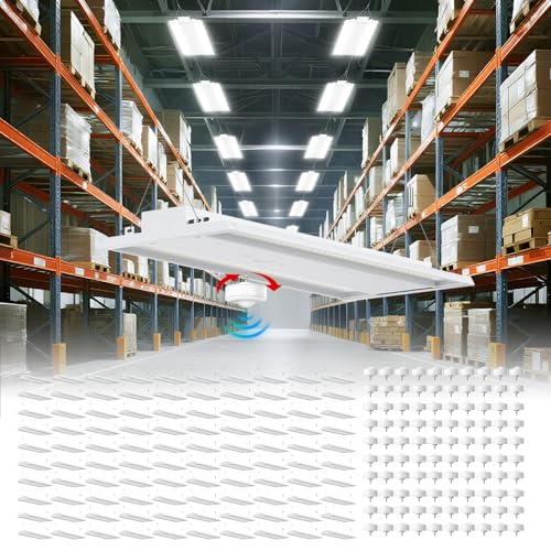 100 Pack 400W Motion Sensor LED Linear High Bay Light