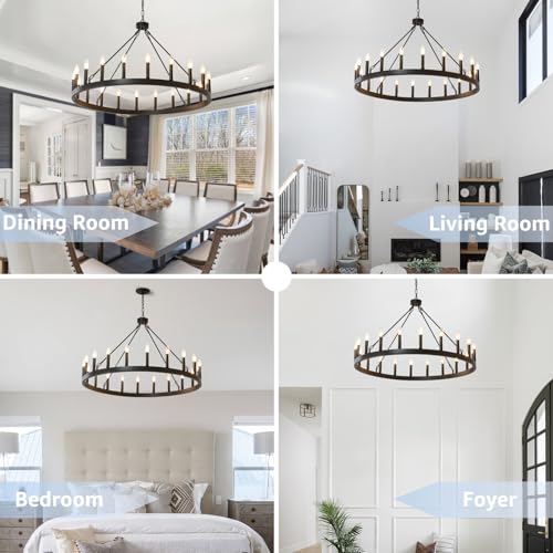40 Inch Black Chandelier 20