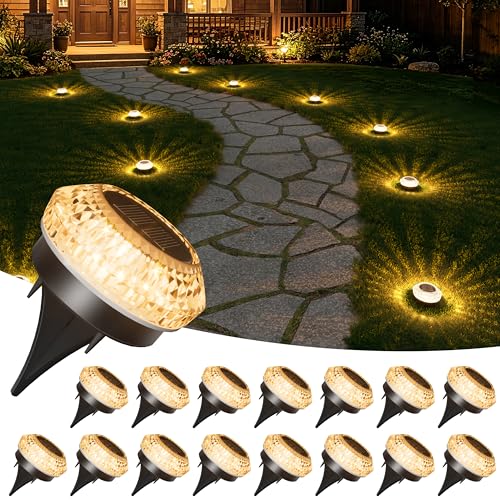 Mini Solar Ground Lights Outdoor (16 Count)