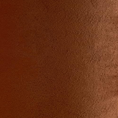Large Burnt Orange Velvet Drum Replacement Lamp Shade