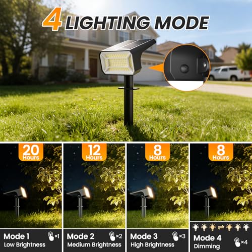 10 Pack Solar Spot Lights Outdoor Waterproof IP67 (10 Count)