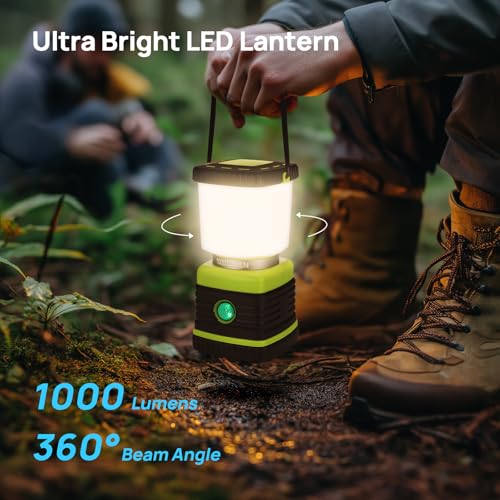 1000LM Battery Powered LED Camping Lantern