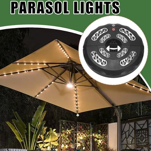 Under Umbrella Outdoor Lights Rechargeable Waterproof Lamp 3 Modes