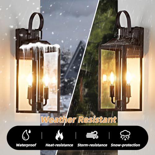 17.6" Dusk to Dawn Outdoor Wall Light