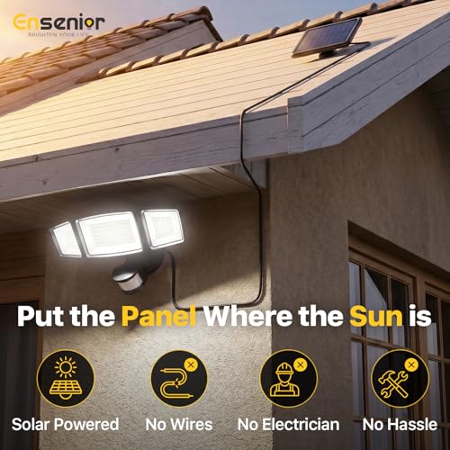 Solar Flood Lights Outdoor (2 Count)