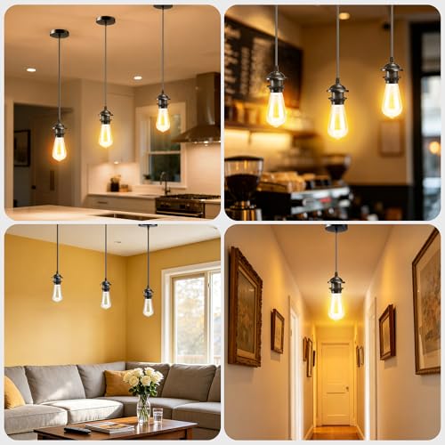 Black Pendant Light Kit