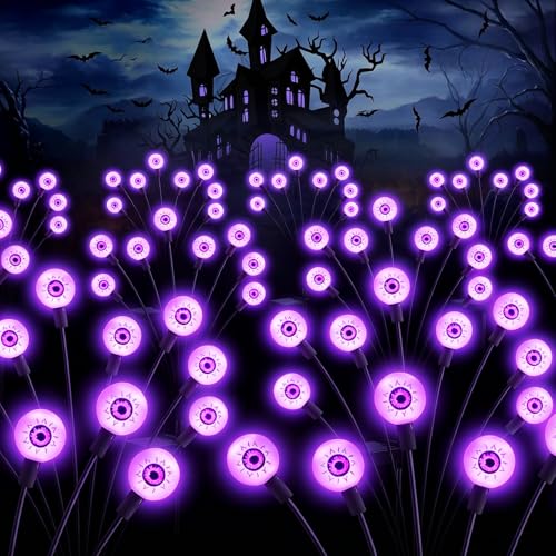 Halloween Decorations Outdoor Solar Scary Eyeball Light (10 Count)