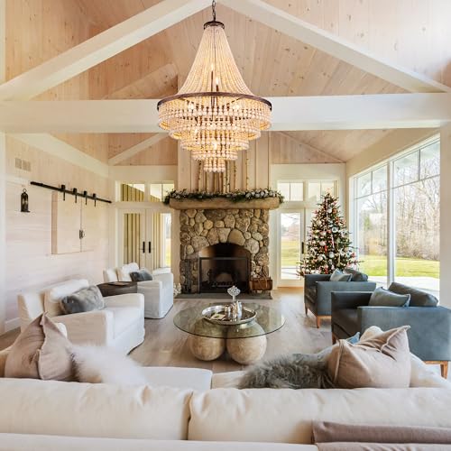 Farmhouse Chandelier Light 28”
