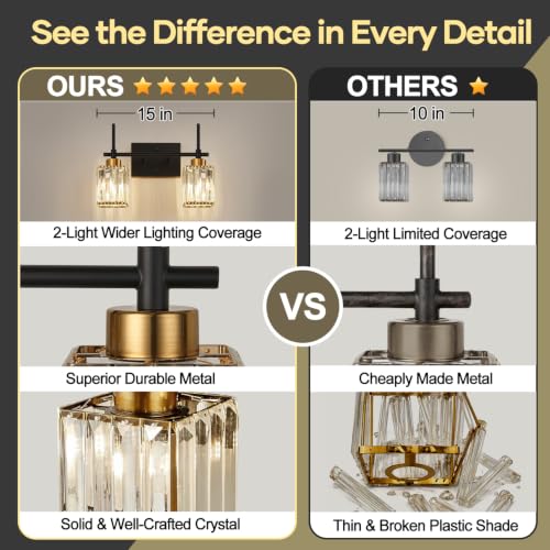 Modern Crystal Bathroom Vanity Light 2
