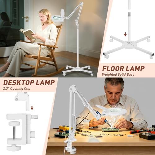 2200 Lumens 12X Esthetician Magnifying Lamp