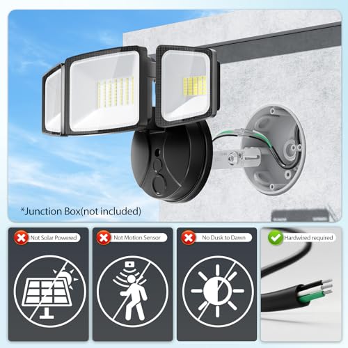 2 Pack 75W Flood Lights Outdoor (2 Count)