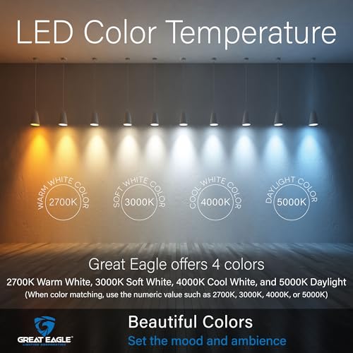 100W Equivalent LED A19 Light Bulb 1500 Lumens Cool White 4000K Dimmable UL Listed (6 Count)