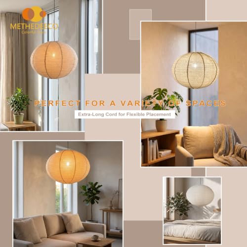 Plug in Linen Pendant Light