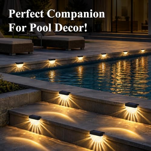 Solar Deck Lights Outdoor (16 Count)