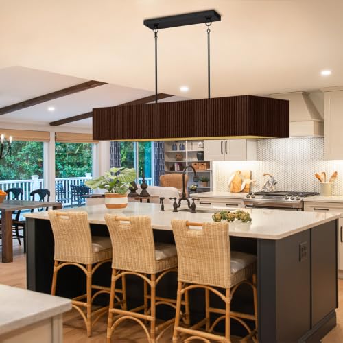 Walnut Wood Chandelier Rustic