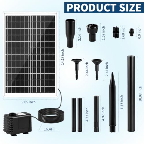 20W Solar Fountain Pump