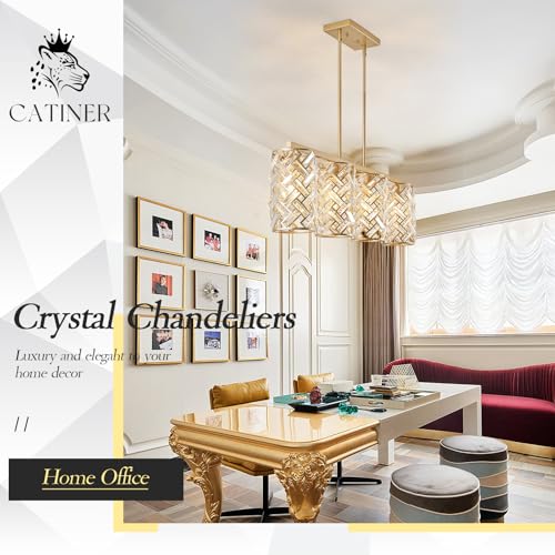 40" Gold Crystal Linear Chandelier (4 Count)