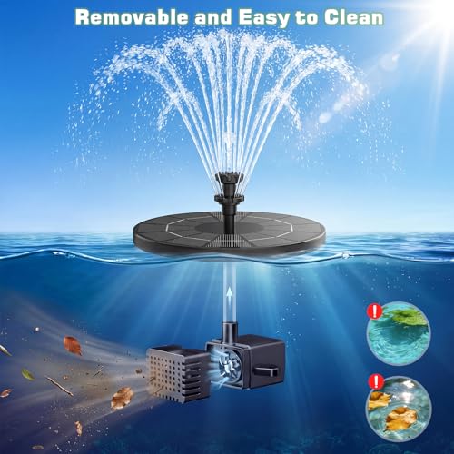 3.5W Solar Fountain with 1500 mAh Battery