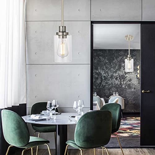 Mini Pendant Lights Brushed Nickel 1