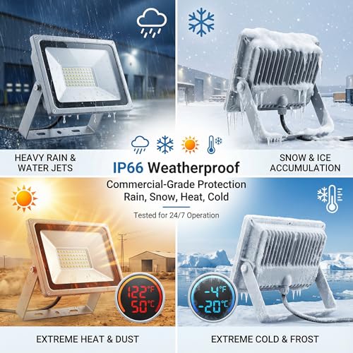150W LED Flood Light Outdoor (2 Count)